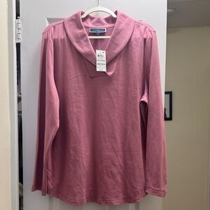 Karen Scott Pink  Long Sleeve Top size XXL NEW